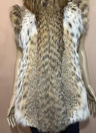 Argiriou canada furs  канадская рысь жилетка безрукавка шуба1 фото