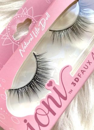 Накладные ресницы ioni 3d faux mink lashes.3 фото