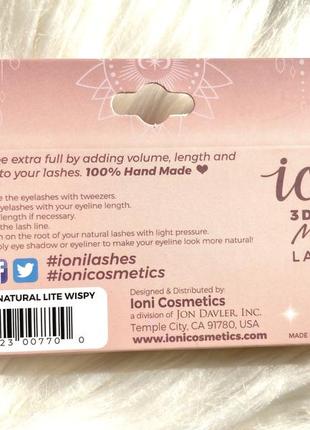 Накладные ресницы ioni 3d faux mink lashes.4 фото