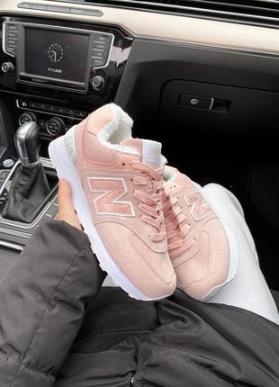 Жіночі кросівки new balance 574 pink white 5