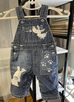 Джинсовий комбiнезон джинсовий пісочник джинсовий напiвкомбiнезон next