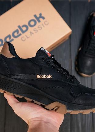 Мужские кожаные кроссовки reebok