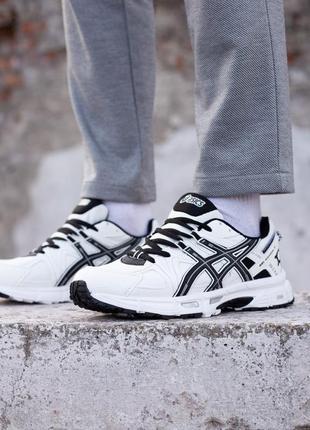 Всесезон чоловічі кросівки asics gel-kahana 8 white black3 фото