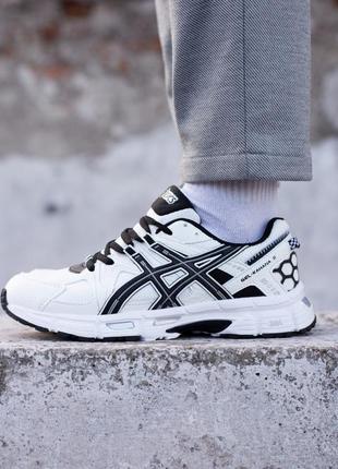 Всесезон чоловічі кросівки asics gel-kahana 8 white black4 фото