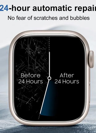 Плёнка гидрогелевая защитная apple watch 1, 2, 3 - 38 мм3 фото