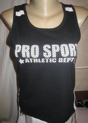 Майка чорна pro sport бавовна