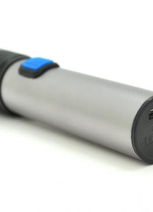 Ручний ліхтарик на аккумуляторе flashlight bl k31 / mirco usb  / сірий2 фото