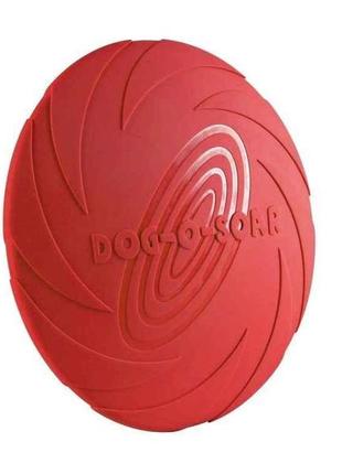 Іграшка тарілка для собак літаюча тарілка d=18 см (гума, кольори в асортименті) тм trixie "gr"