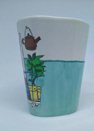 Чашка ручної роботи, чашка на подарунок, чайна кружка, чашка з малюнком4 фото