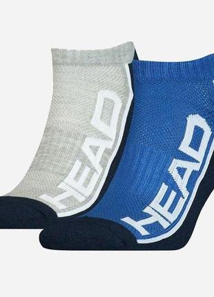 Носки head performance sneaker 2-pack blue/grey серый синий 39/42 (1791018001-001)1 фото