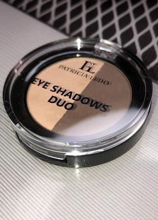 Подвійні тіні для повік patricia ledo eye shadows 2.5 г бежеві коричневі3 фото