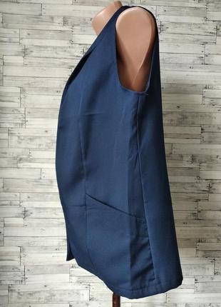 Костюм комплект жакет и брюки женские синий классика4 фото