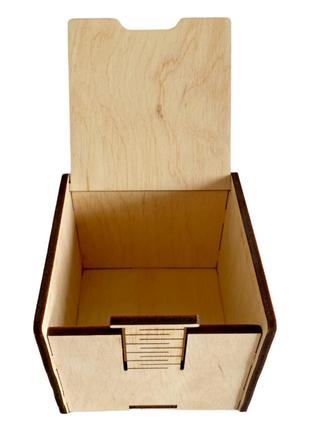 Деревянная коробка самосборная 070706 "kg"3 фото