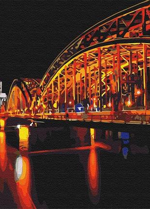 Картини за номерами "кольори нічного міста" розмальовки за цифрами. 40*50 см.україна