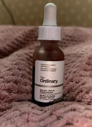 The ordinary - aha 30% + bha 2% peeling solution - кислотный пилинг для лица