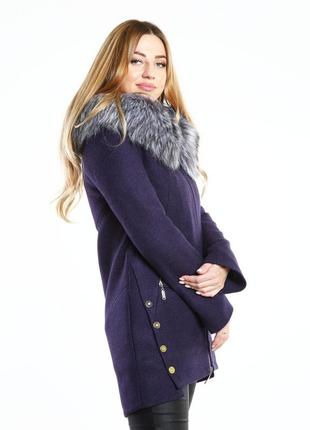 Пальто volange фіолетовий (ds-134826-purple)3 фото