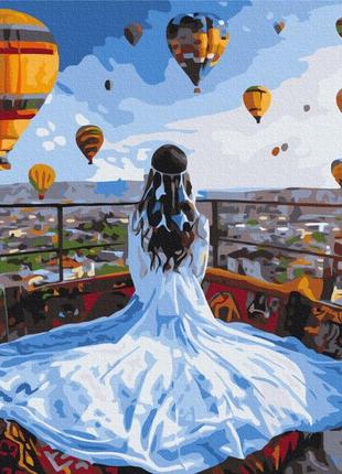 Премиум картины по номерам "мечтательница в каппадокии" раскраски по цифрам. 40*50 см.украина