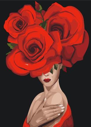 Картины по номерам "королева роз" раскраски по цифрам. 40*50 см.украина