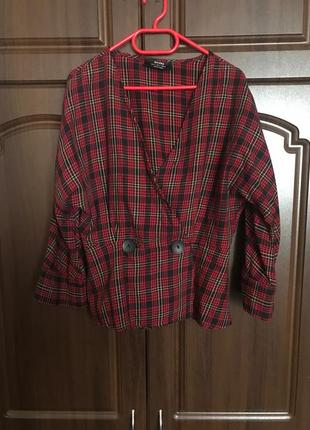 Блузка клетчатая bershka