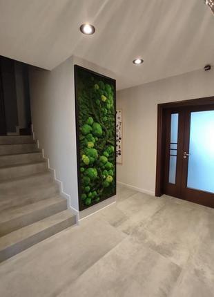 Панно мох+растения