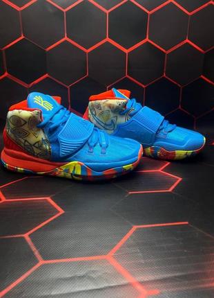 Чоловічі кросівки  nike kyrie 6 blue yellow red3 фото