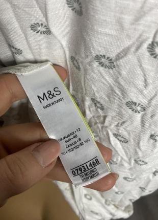 Трикотажна блуза блузка marks & spencer, l3 фото