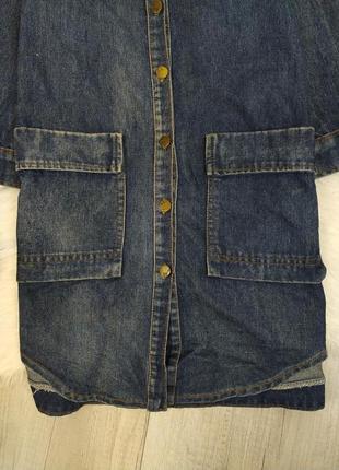 Женские джинсовый кардиган джинсовая куртка синяя размер м4 фото