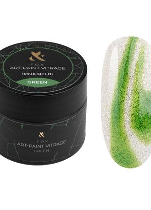 Гель-фарба вітражна fox art-paint vitrage green, 10 мл