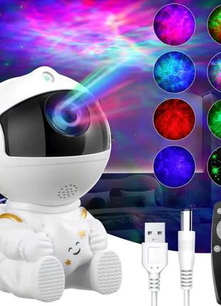 Космонавт ночник-проектор с эффектом звездного неба астронавт с пультом, лазерный, 5 вт, 8 режимов2 фото