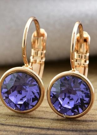 Элегантные серьги xuping с кристаллами камнями сваровски swarovski