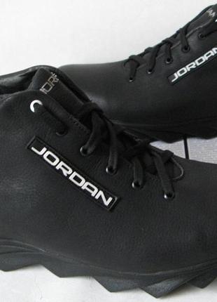 Jordan зимові кросівки! чоловічі кросівки натуральна шкіра взуття в стилі джордан хутро 42,44 розм