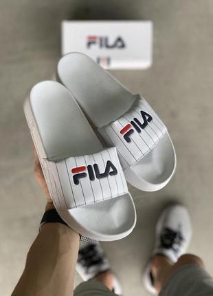 Шлепанцы женские  fila white2 фото