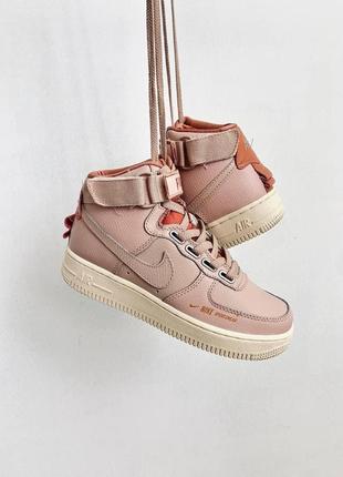 Женские кроссовки  nike air force 1 high utility pink 2