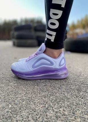 Женские кроссовки  nike air max 720 white violet