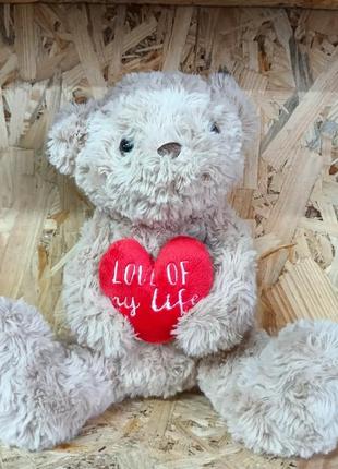 Детская мягкая игрушка sainsburys плюшевый мишка, медведь с сердцем 23 см разноцветный