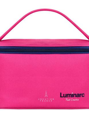 Контейнер luminarc pure box active /набір/прям./380+820+1220 мл+pink bag (p9972)  tzp1813 фото