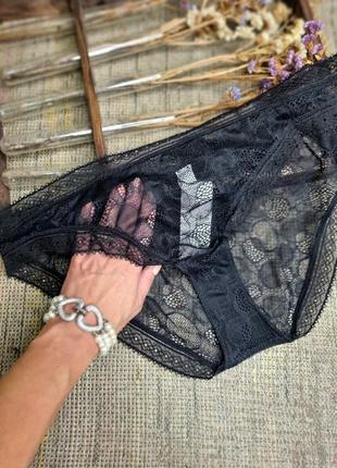 Трусики lise charmel bulles de dentelle черные кружевные