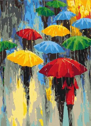 Картини за номерами "кольоровий дощ" розмальовки за цифрами. 40*50 см.україна