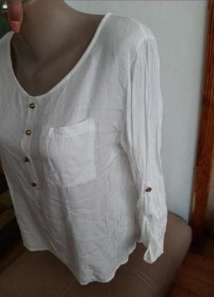 Легкая натуральная коттоновая блуза2 фото