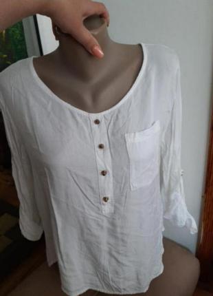 Легкая натуральная коттоновая блуза1 фото