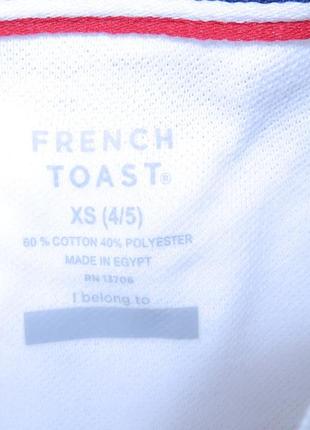 Біле бавовняне поло french toast на хлопчика 4-5 років3 фото