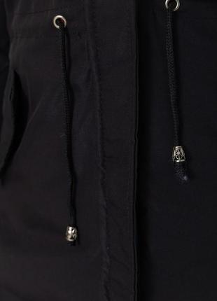 Куртка жіноча двостороння, колір синьо-чорний5 фото