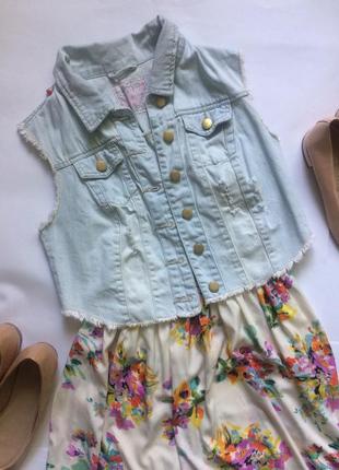 Джинсовая жилетка denim co s