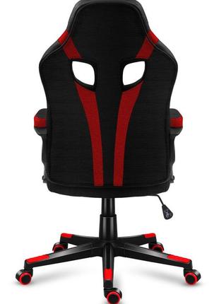 Комп'ютерне крісло для геймера huzaro force 2.5 black-red тканина6 фото