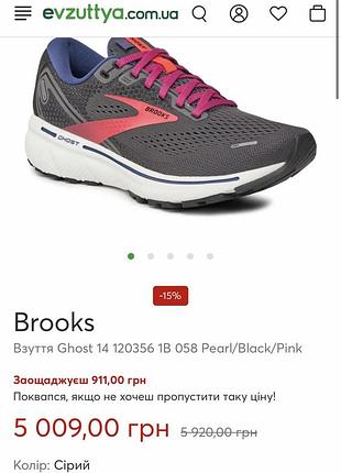 Кросівки brooks ghost 14