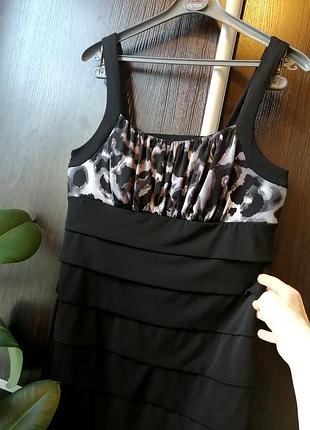 Красивое, фактурное, мягенькое платье сукня чёрное.