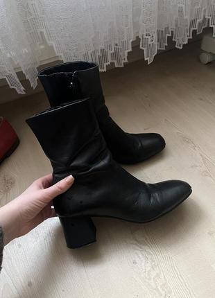 Ботильоны сапожки кожа