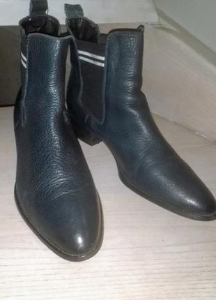 Кожаные ботинки -челси tommy hilfiger ромир 42 (27 см)