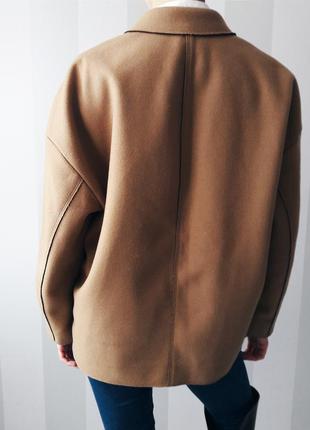 Пальто полупальто двубортное куртка жакет шерсть демисезонное утеплённое на кнопках gap5 фото