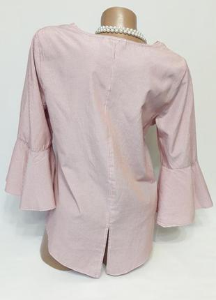 Блуза с воланами на рукавах3 фото